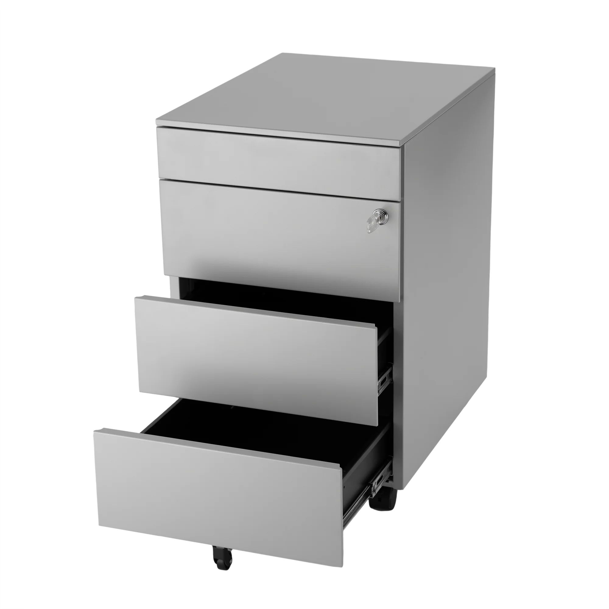 Mobile filing cabinet with pen tray - Image 3